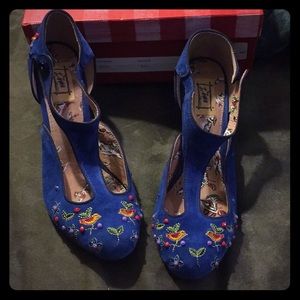 Miss L Fire Shoes - Orient in Blue, Size 40